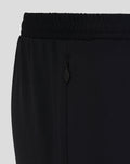 Rangers FC training pants in black with elastic waistband and side zip pocket.