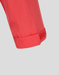 Red sleeve cuff of the Rangers training jacket with a Velcro strap detail