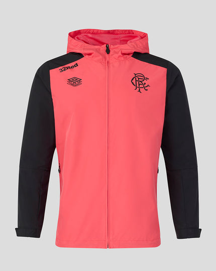 RANGERS FC MENS 2026/27 PRO TRAINING SHOWER JACKET - CALYPSO CORAL