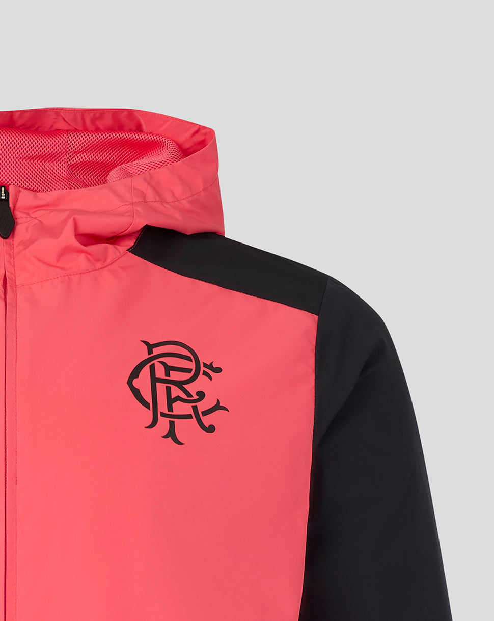 RANGERS FC MENS 2026/27 PRO TRAINING SHOWER JACKET - CALYPSO CORAL