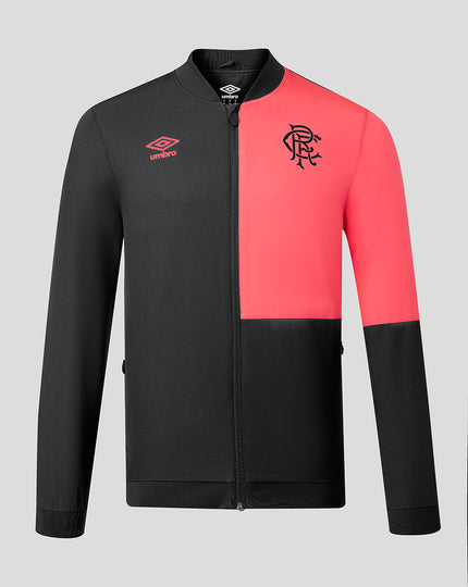 RANGERS FC MENS 2026/27 PRESENTATION WOVEN JACKET - CAVIAR