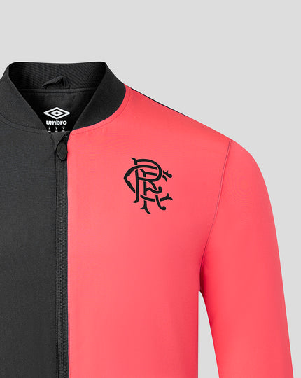 RANGERS FC MENS 2026/27 PRESENTATION WOVEN JACKET - CAVIAR