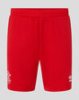 Red Rangers away goalkeeper shorts with elastic waistband and stitched crest on the leg