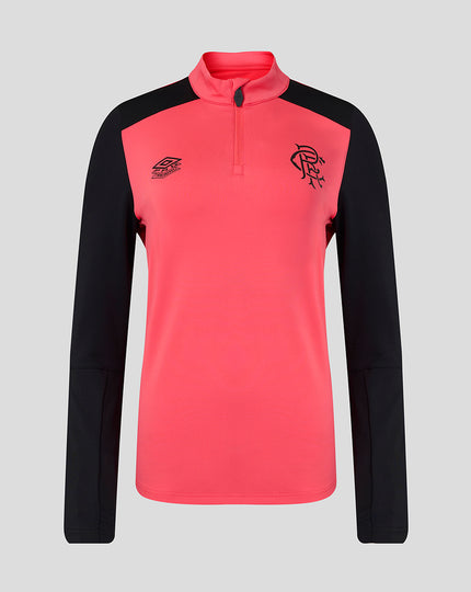 RANGERS FC WOMENS 2026/27 PRO TRAINING QUARTER ZIP - CALYPSO CORAL