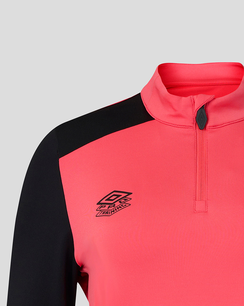 RANGERS FC WOMENS 2026/27 PRO TRAINING QUARTER ZIP - CALYPSO CORAL