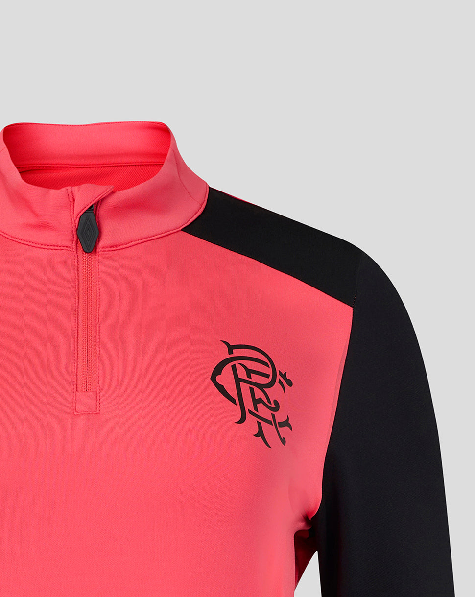 RANGERS FC WOMENS 2026/27 PRO TRAINING QUARTER ZIP - CALYPSO CORAL