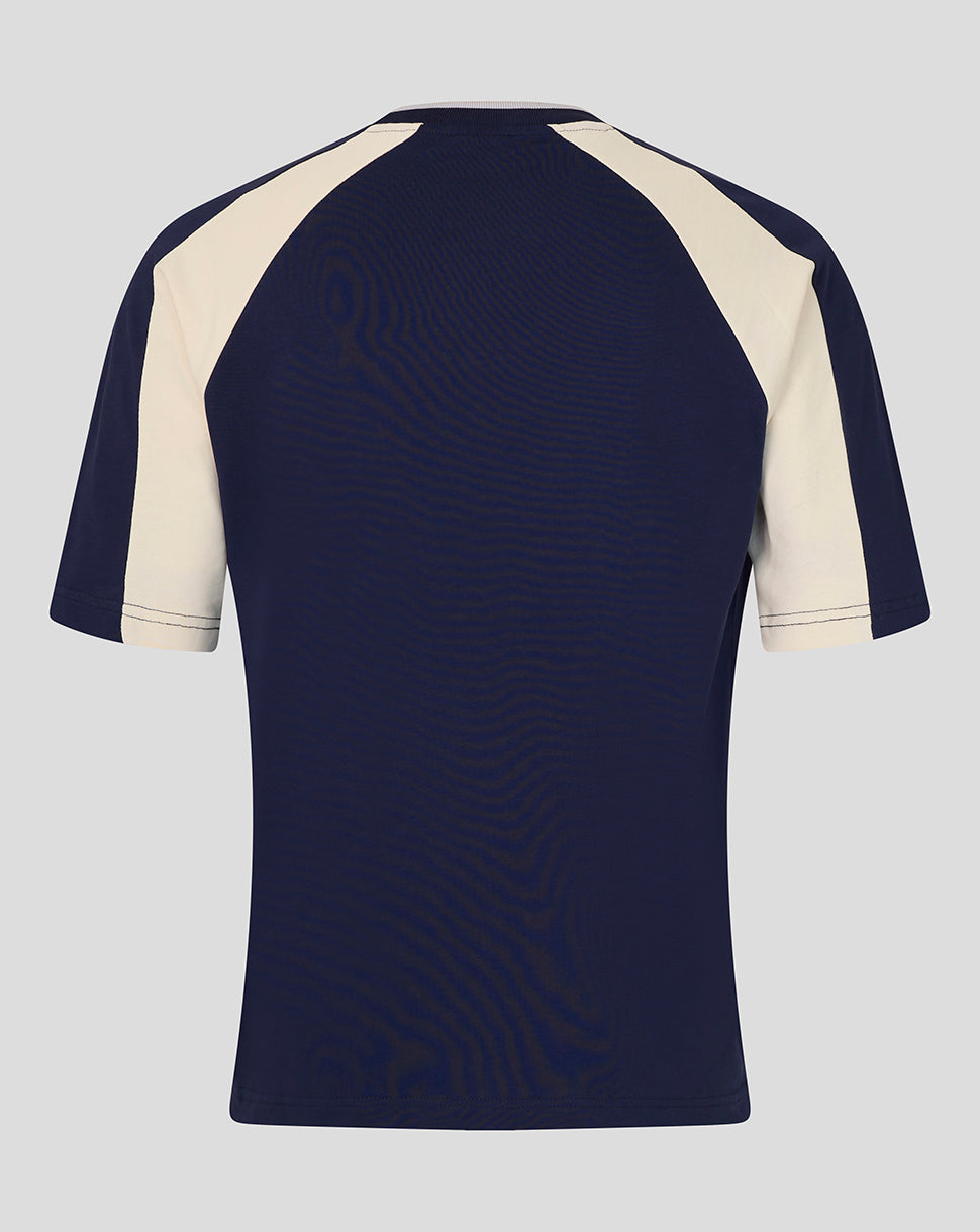 ADULTS RANGERS X ART OF PANELLED 90S TEE - NAVY