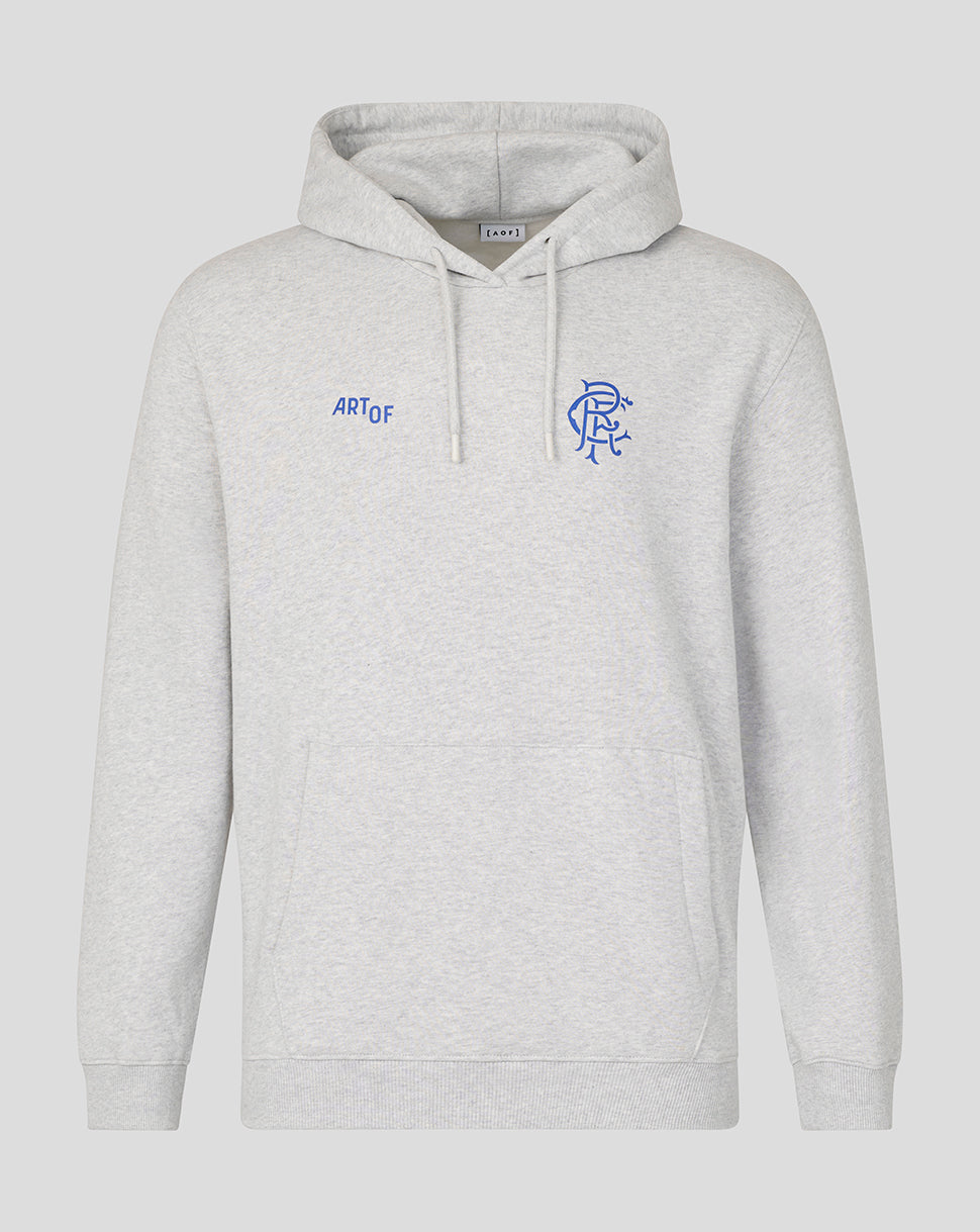 ADULTS RANGERS X ART OF PRINTED HOODIE - GREY