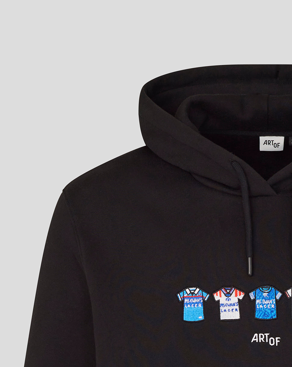 ADULTS RANGERS X ART OF CLASSIC HOODIE - BLACK