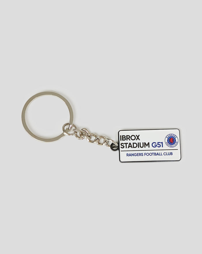 RANGERS FC STREET SIGN KEYRING