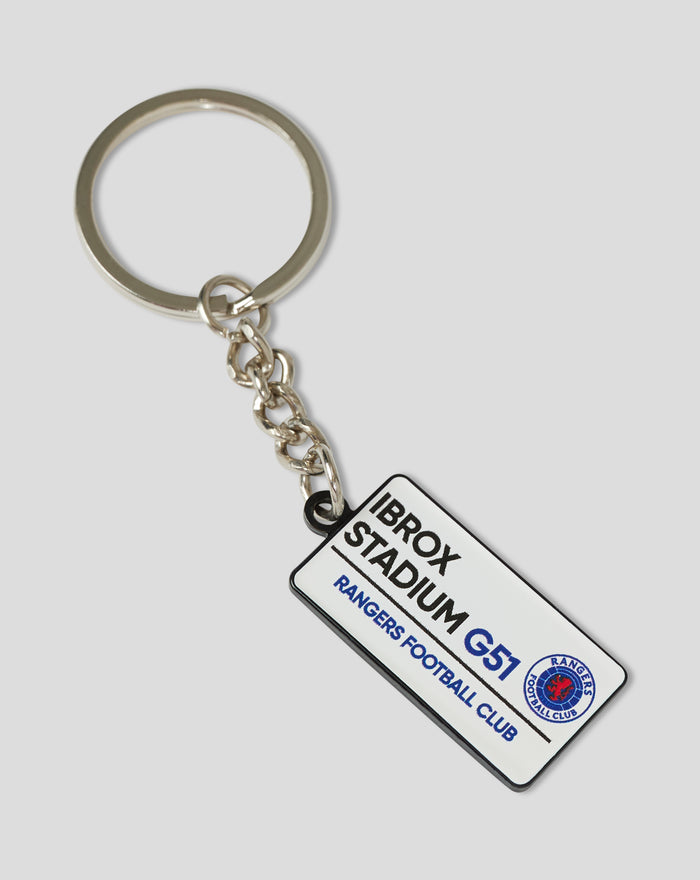 RANGERS FC STREET SIGN KEYRING