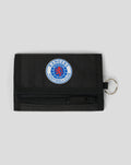 IN HOUSE RIPPER WALLET black textured fabric with blue Rangers Football Club patch