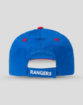 Blue BROXI cap back view featuring Rangers embroidered label on the adjustable strap