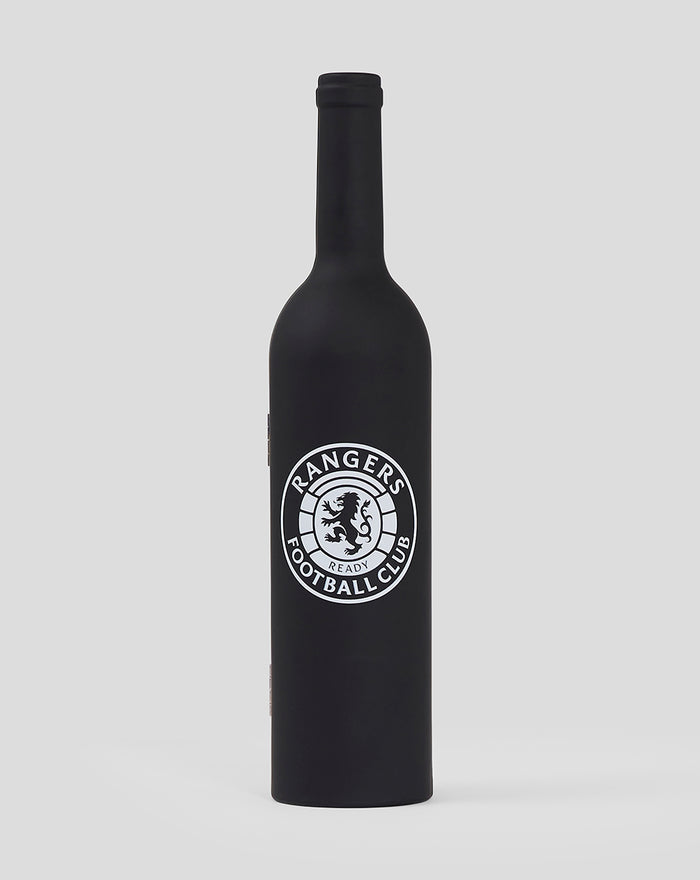 Black bottle shaped bottle opener featuring the Rangers Football Club crest.