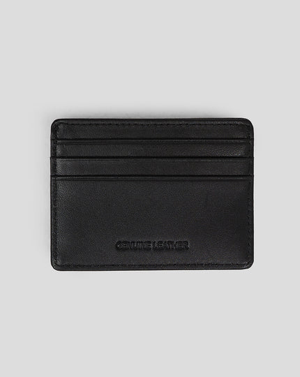 LEATHER DEBOSSED CARD WALLET