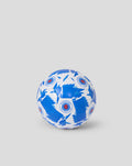 Rangers mini size 1 football shown from a lower angle with blue white panels and crest