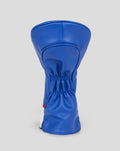 Blue leather Rangers FC driver head cover with visible stitching detail