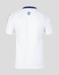 Back view of white retro 1990-92 away shirt with small crest at the neckline
