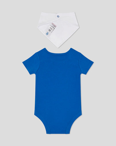 CORE BABY VEST & BIB SET - BLUE  - Introductory Offer