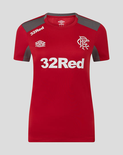 WOMENS 25/26 PLAYERS TRAINING SHORT SLEEVE TEE - RHYTHMIC RED