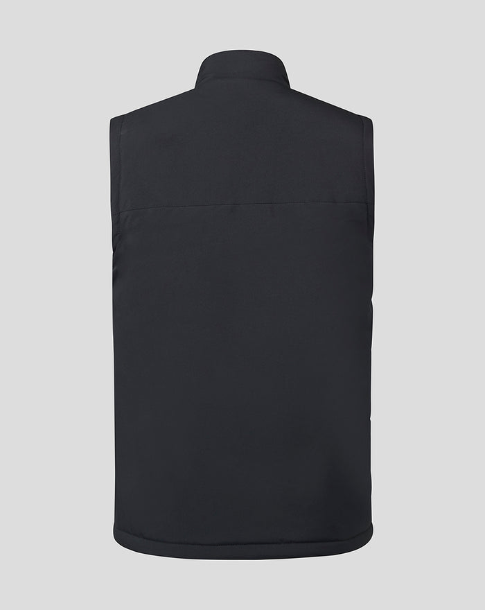 Back view of a dark navy Women’s Rangers Match Day Bench Gilet with clean paneling