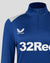 Rangers Women's Matchday Training 1/4 Zip Midlayer - Blue/Grey