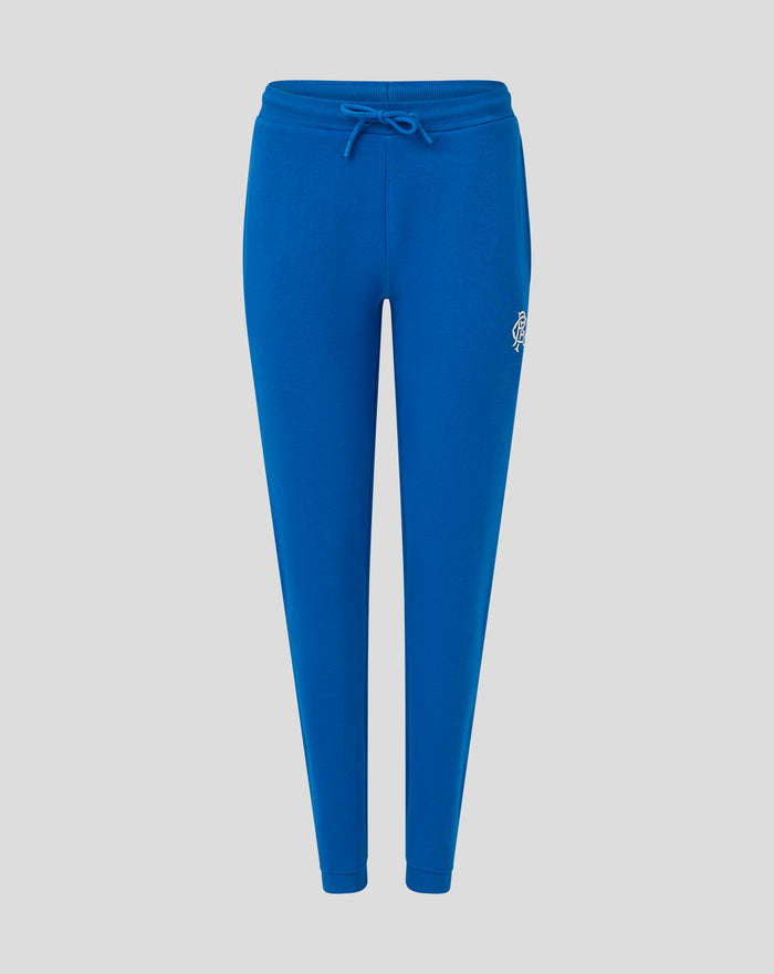Blue Rangers FC Core Joggers with drawstring waistband and crest on the left thigh