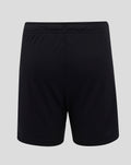 Back view of black Rangers Junior 25/26 Third Shorts with elastic waistband.