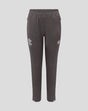 Front view of dark gray Junior 25/26 Pro Training Knit Pant Thunderstorm with elastic waistband and white logo on the left leg