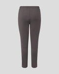 Back view of the dark gray Junior Training Knit Pant with center seam and streamlined silhouette