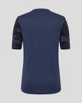 Back view of navy Junior 25/26 Third Matchday short sleeve tee with camo sleeve panels