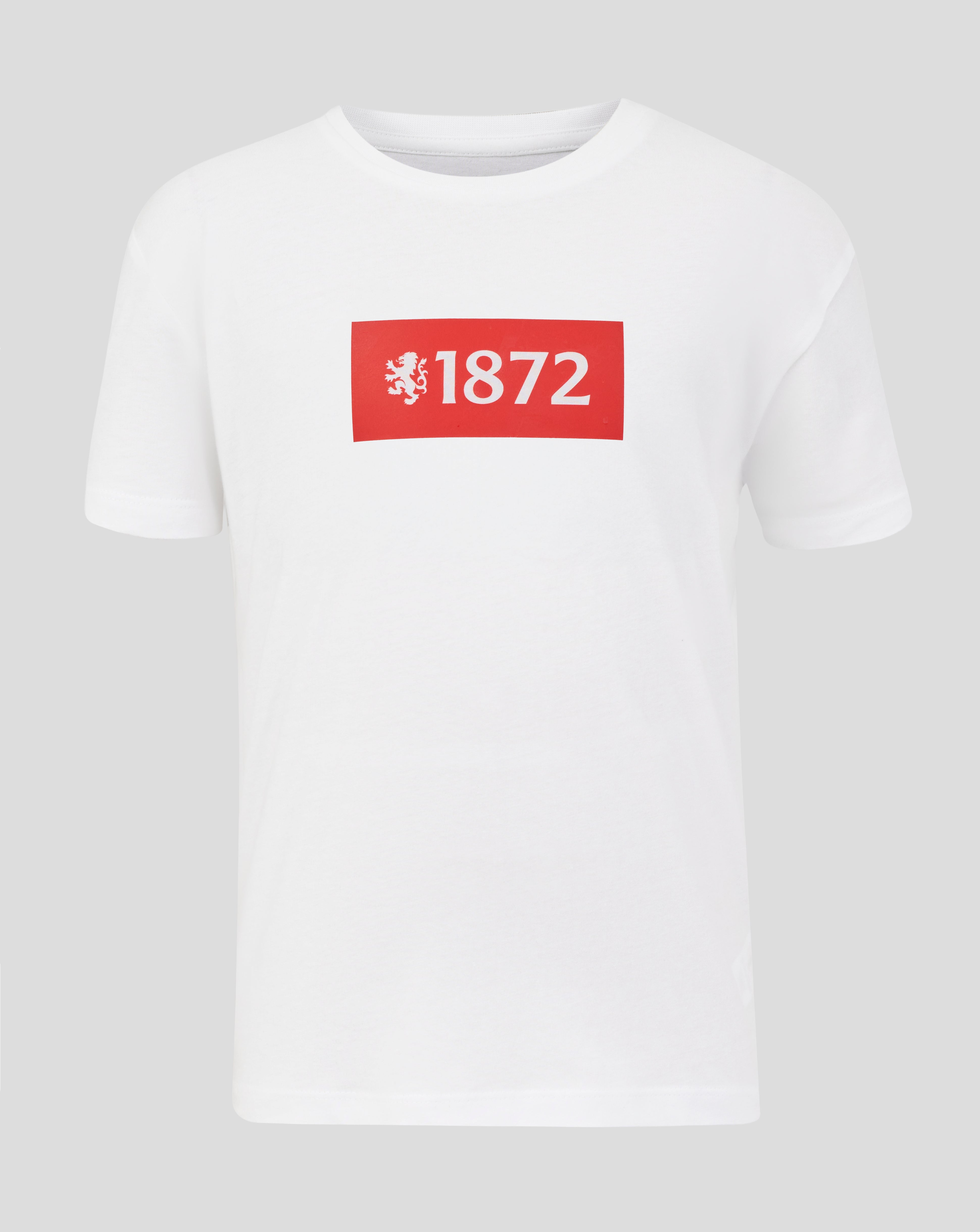 JUNIOR 25/26 VARSITY 1872 LION TEE - WHITE