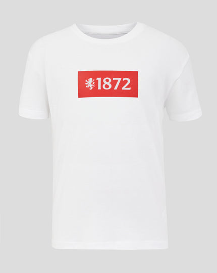 JUNIOR 25/26 VARSITY 1872 LION TEE - WHITE