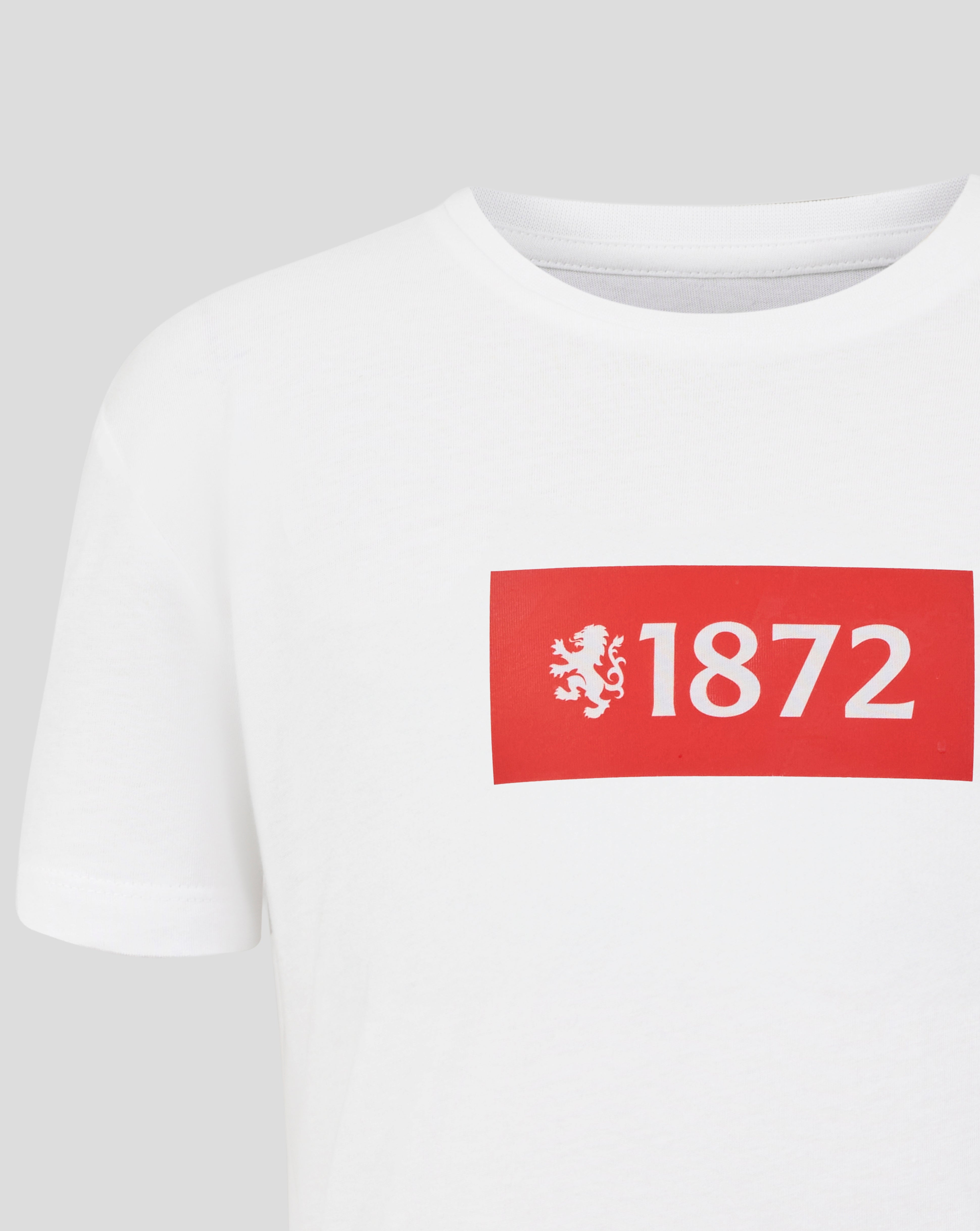 JUNIOR 25/26 VARSITY 1872 LION TEE - WHITE