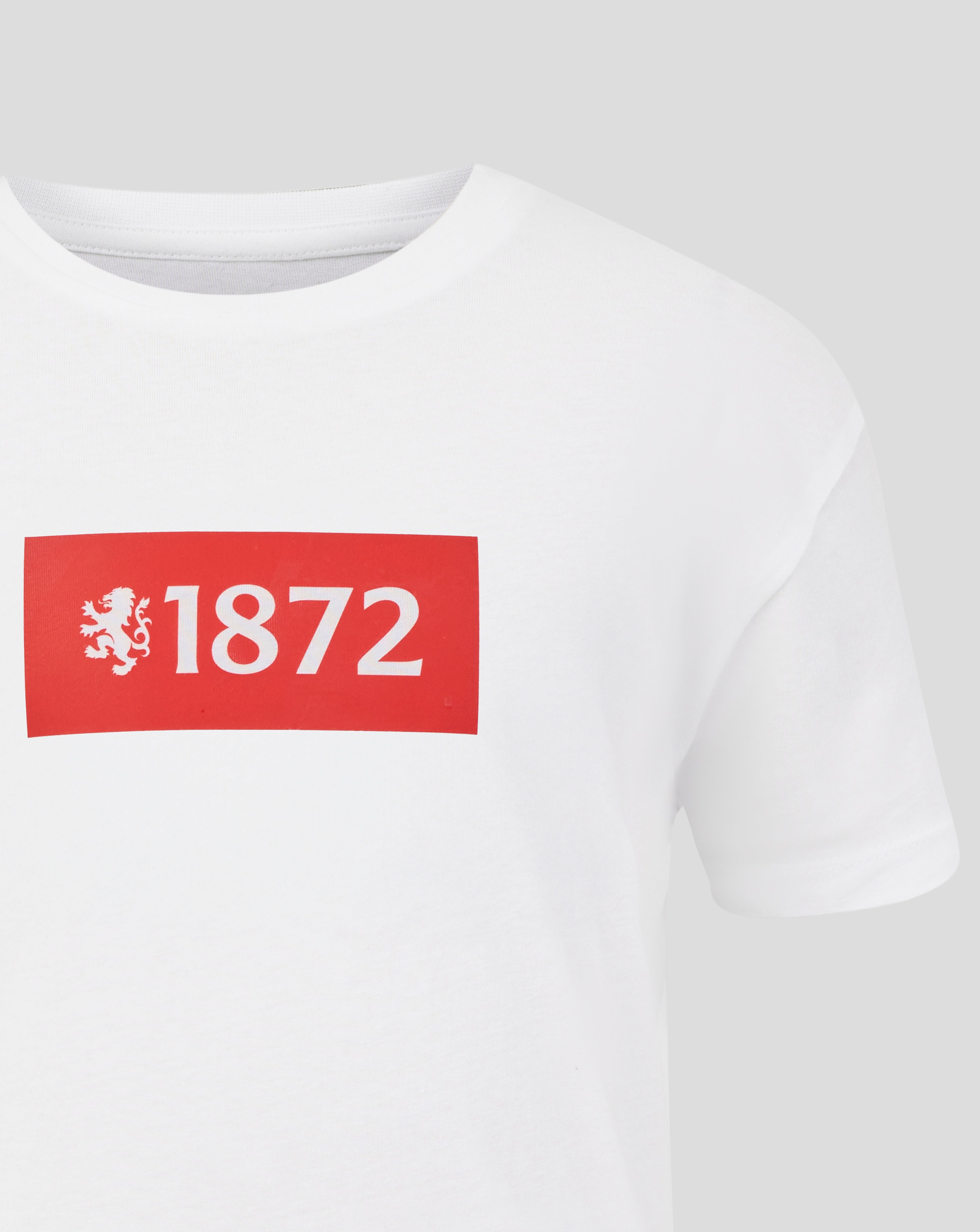 JUNIOR 25/26 VARSITY 1872 LION TEE - WHITE