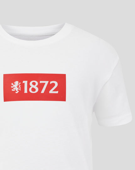 JUNIOR 25/26 VARSITY 1872 LION TEE - WHITE
