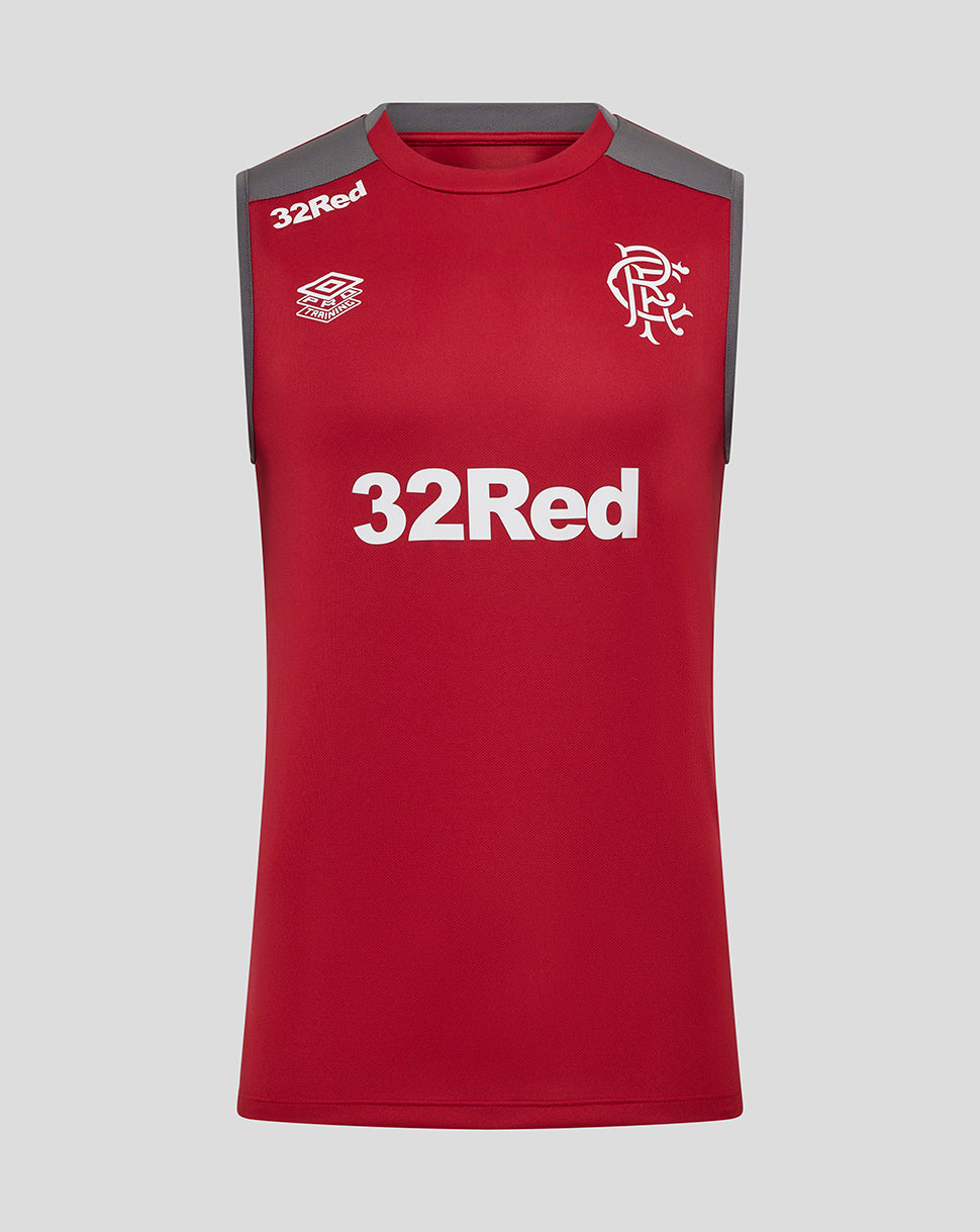 MENS 25/26 PLAYERS TRAINING VEST - RHYTHMIC RED