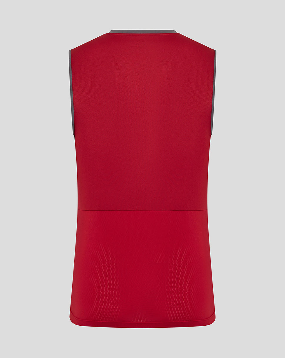MENS 25/26 PLAYERS TRAINING VEST - RHYTHMIC RED