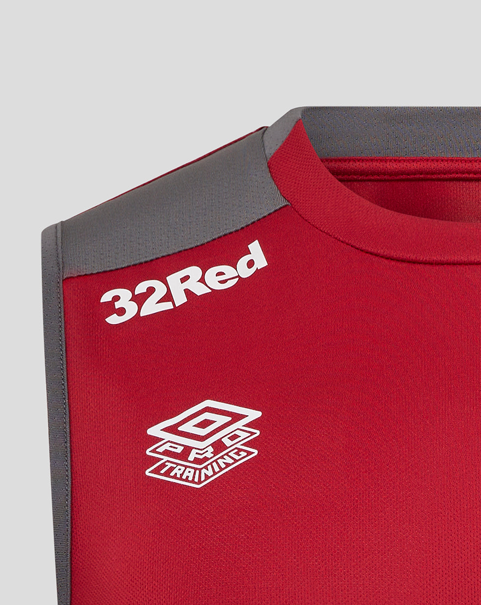 MENS 25/26 PLAYERS TRAINING VEST - RHYTHMIC RED