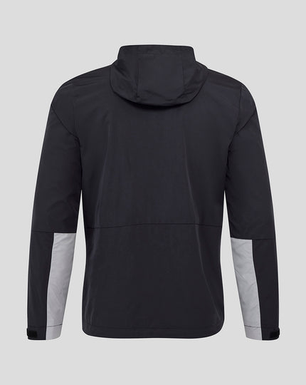 MEN'S 25/26 COACHES TRAINING PACKABLE HOOD SHOWER JACKET - CAVIAR