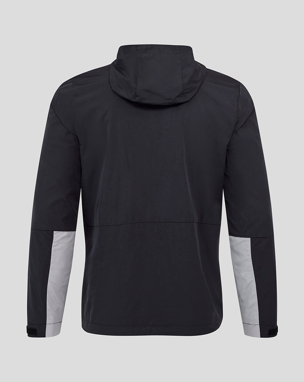 MEN'S 25/26 COACHES TRAINING PACKABLE HOOD SHOWER JACKET - CAVIAR