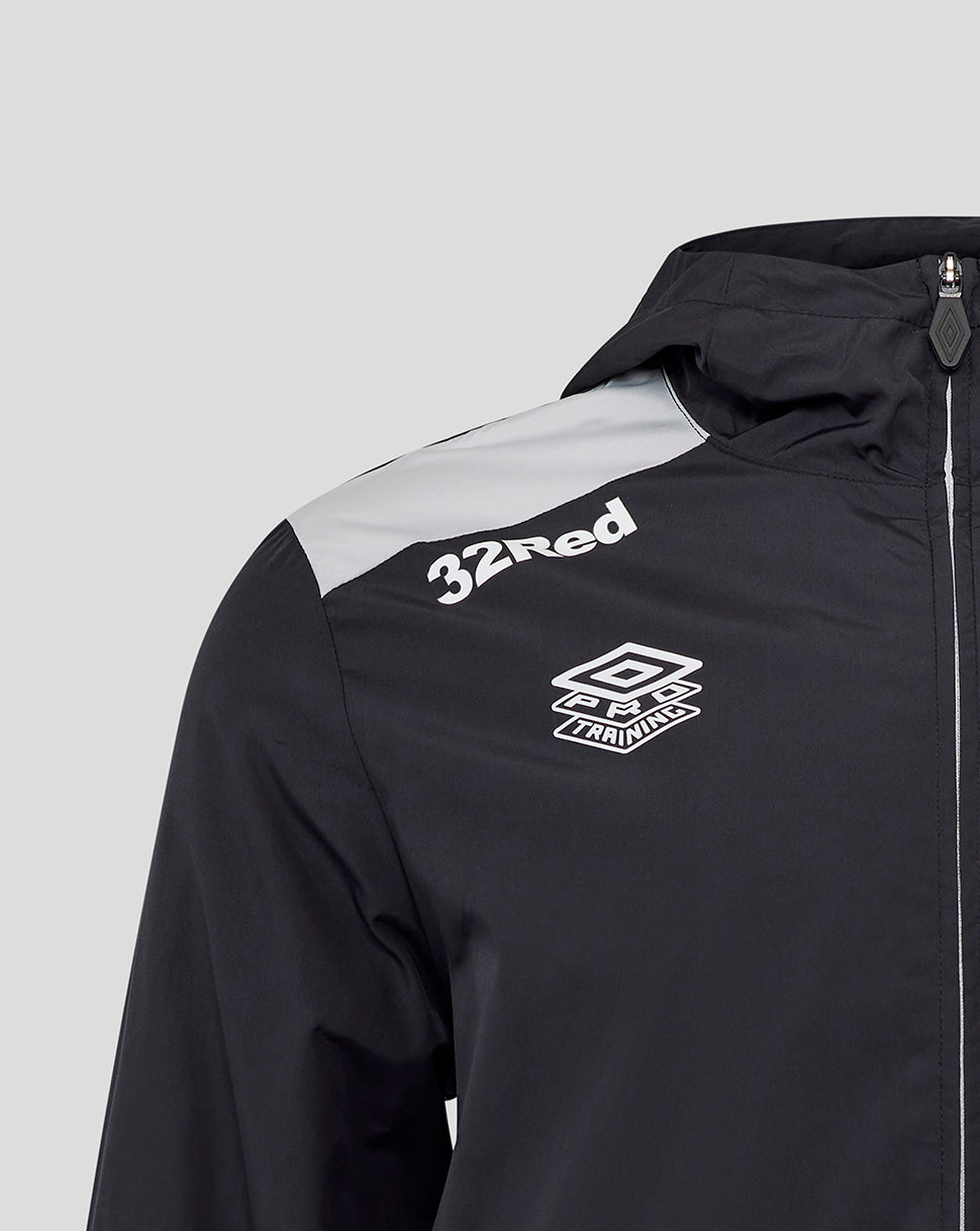 MEN'S 25/26 COACHES TRAINING PACKABLE HOOD SHOWER JACKET - CAVIAR