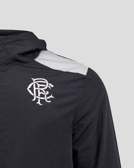 MEN'S 25/26 COACHES TRAINING PACKABLE HOOD SHOWER JACKET - CAVIAR