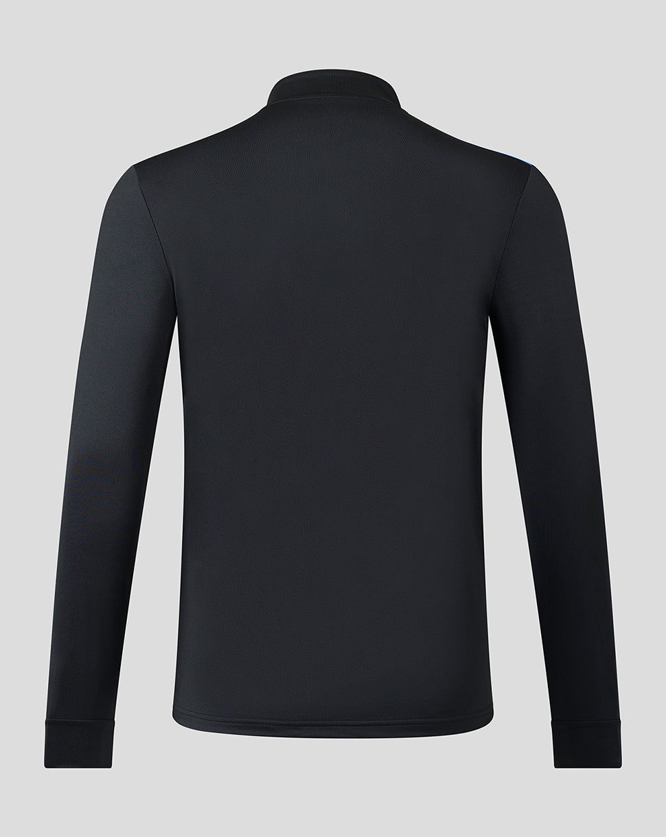 Mens 23/24 Matchday Training 1/4 Zip Midlayer - Black/Blue