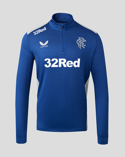 Mens 23/24 Matchday Training 1/4 Zip Midlayer - Blue/Grey