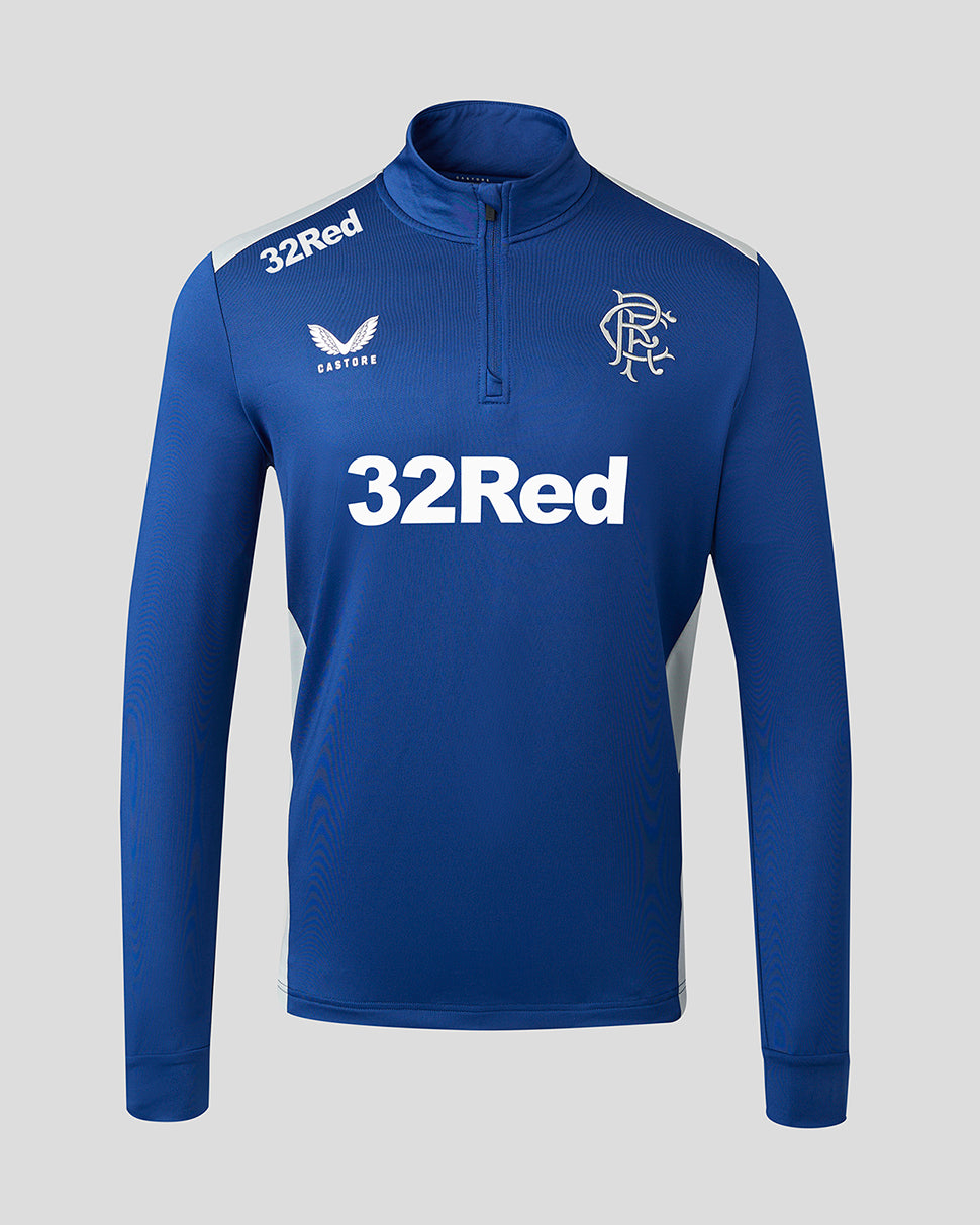 Mens 23/24 Matchday Training 1/4 Zip Midlayer - Blue/Grey