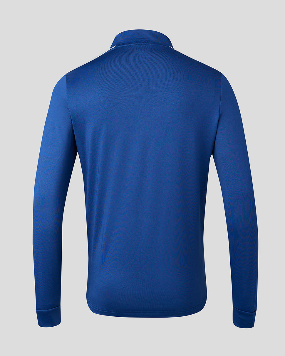 Mens 23/24 Matchday Training 1/4 Zip Midlayer - Blue/Grey