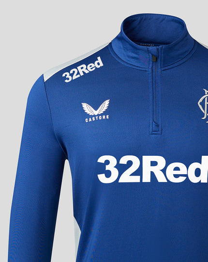 Mens 23/24 Matchday Training 1/4 Zip Midlayer - Blue/Grey