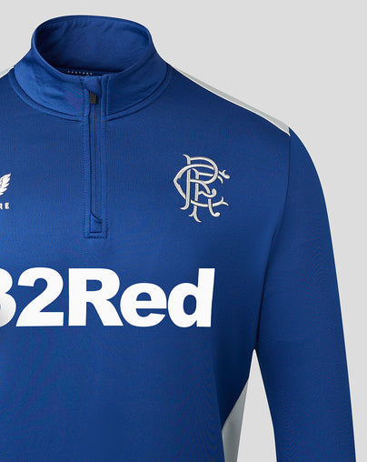 Mens 23/24 Matchday Training 1/4 Zip Midlayer - Blue/Grey