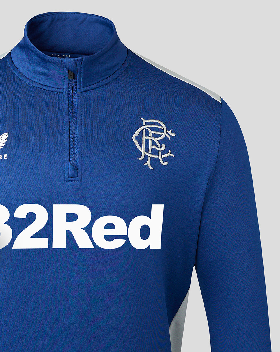 Mens 23/24 Matchday Training 1/4 Zip Midlayer - Blue/Grey